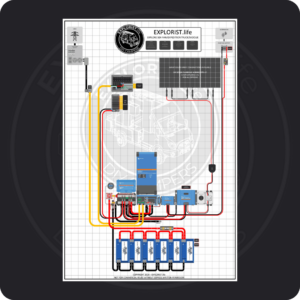 Camper Van Electrical System Wiring Diagram 50A 3k Inverter