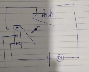 Relay Motor With Two Endstops Using Limit Switches Electrical Engineering Stack Exchange