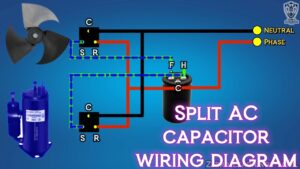 Split AC Capacitor Wiring Diagram Dual Capacitor HVAC Electrical YouTube