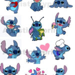 Disney Stitch Cute Stickers Lilo And Stitch Funny Stitch Stickers With Printable Stickers Disney Funny