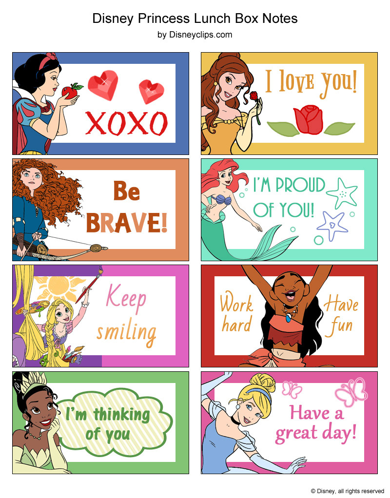 Free Disney Princess Printable Crafts: Stickers, Notes, Bookmarks in Printable Stickers Disney Funny