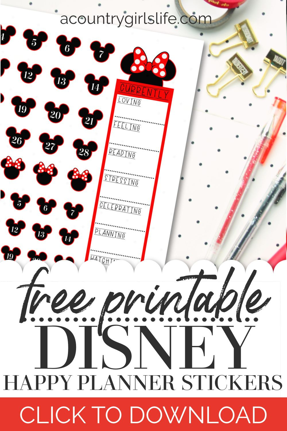 Free Printable Disney Planner Stickers For Happy Planner Erin regarding Disney Planner Stickers Free Printable