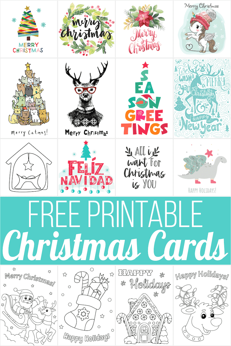 160 Free Printable Christmas Cards For 2024 with Free Printable Christmas Cards