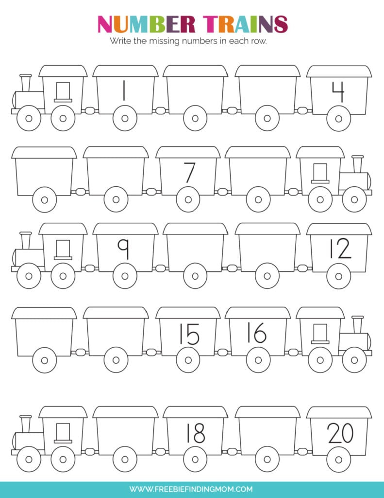 9 Free Printable Number Worksheets For Kindergarten - Freebie within Free Printable Worksheets For Kindergarten