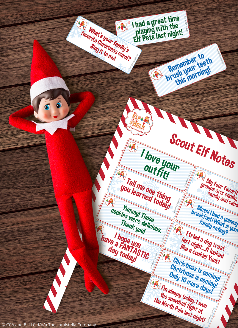 Download Free Printable Elf On The Shelf Notes | The Elf On The Shelf with regard to Free Elf On The Shelf Printables