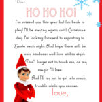 Elf On The Shelf Letter {Free Printable} With Regard To Free Elf On The Shelf Printables