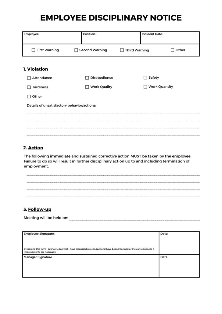 Free Church Discipline Forms Printable