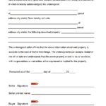 Free Blank Bill Of Sale Form | Pdf In Free Printable Bill Of Sale