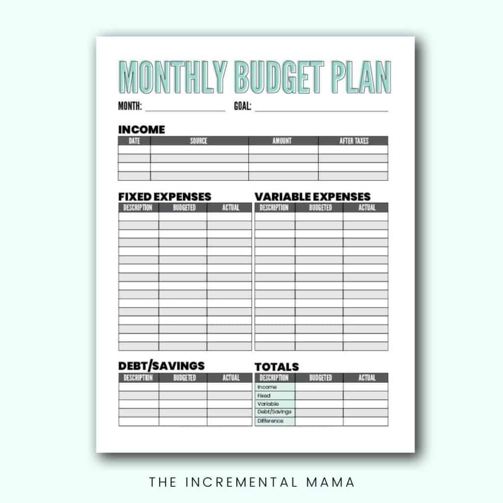 Free Blank Budget Worksheet Printables To Take Charge Of Your Finances intended for Free Printable Budget Worksheets