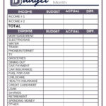 Free Budget Worksheets   Single Moms Income In Free Printable Budget Worksheets