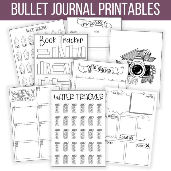 Free Printable Bullet Journal Book Journal