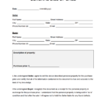 Free General Bill Of Sale Form | Pdf | Word For Bill Of Sale Free Printable