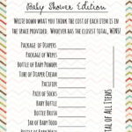 Free Printable Baby Shower Games   Download Instantly! With Free Printable Baby Shower Games