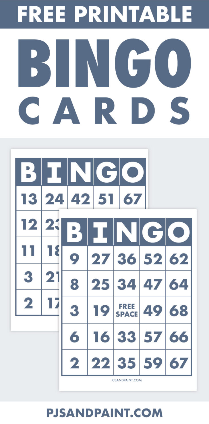 Printable Bingo Cards Free