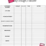 Free Printable Budget Templates | Simply Love Printables Inside Budget Worksheets Free Printable