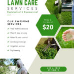 Free Printable, Customizable Landscaping Flyer Templates | Canva In Free Printable Yard Work Flyers