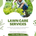 Free Printable, Customizable Landscaping Flyer Templates | Canva With Free Printable Yard Work Flyers