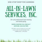 Free Printable, Customizable Landscaping Flyer Templates | Canva Within Free Printable Yard Work Flyers