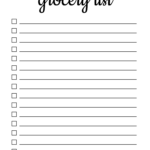 Free Printable Grocery List Templates (Pdf): Shopping Lists – Diy Pertaining To Free Printable Grocery List