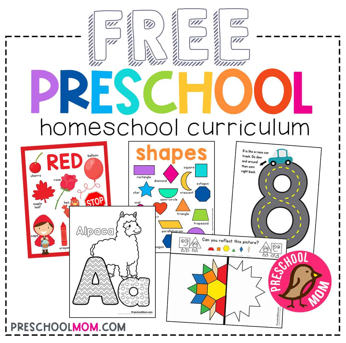 Free Printable Preschool Worksheets - Preschool Mom within Free Preschool Learning Printables