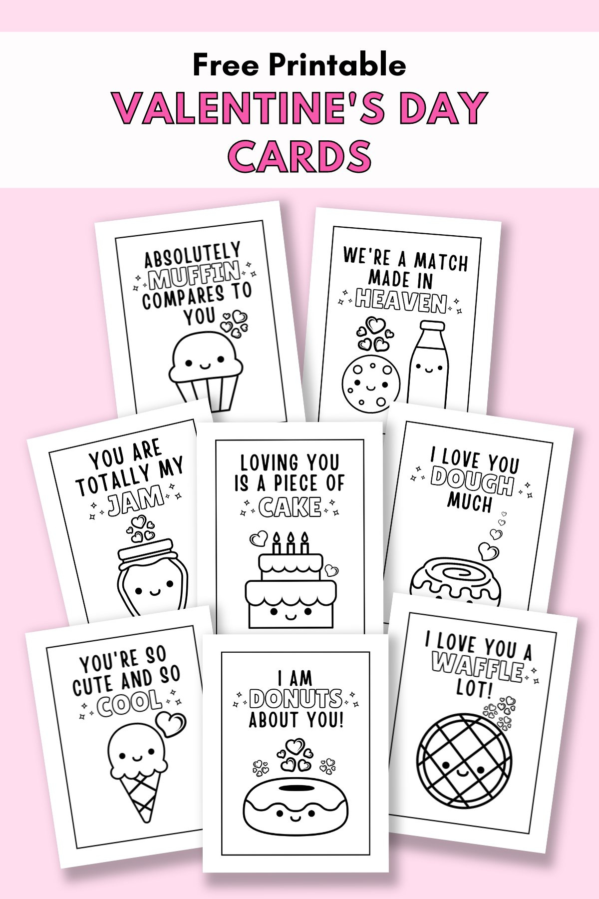 Free Printable Valentine&amp;#039;S Cards To Colour — Gathering Beauty intended for Printable Valentines Cards Free