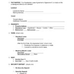 Free Rental / Lease Agreement Templates (15)   Pdf | Word – Eforms Pertaining To Free Printable Lease Agreement