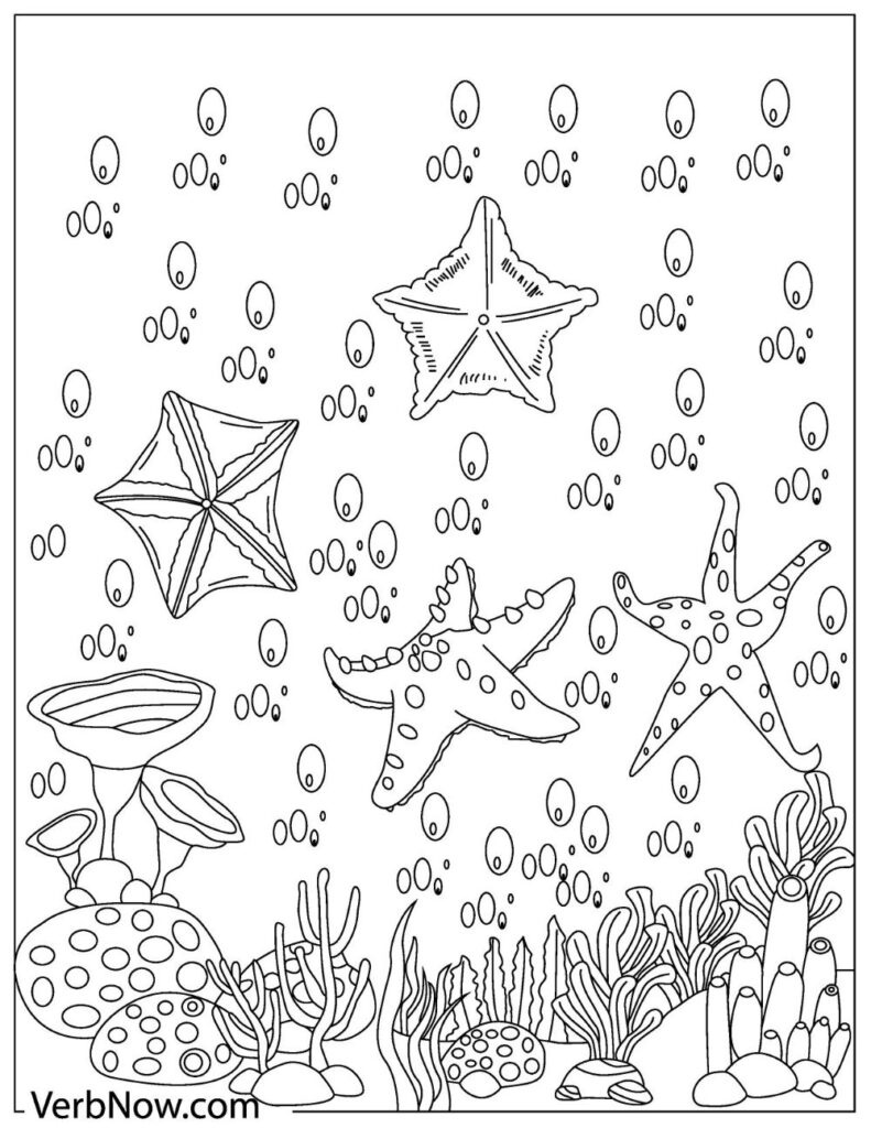 Free Starfish Coloring Pages For Download (Printable Pdf) - Verbnow with Free Printable Colouring Pages of a Starfish