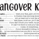 Hangover Kit Printable Download, Pdf Jpg Png Digital Files Only Inside Bachelorette Survival Free Printable Hangover Survival Kit Printables