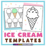 Ice Cream Cone Template   Superstar Worksheets With Regard To Simple Ice Cream Cone Template Printable Free