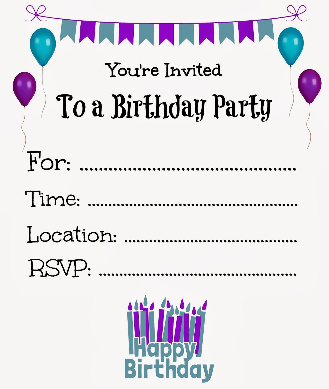 It&amp;#039;S A Princess Thing: Free Printable Birthday Invitations For Kids inside Free Printable Birthday Invitations