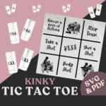 Kinky Tic Tac Toe Svg. Adult Only. Tic Tac Toe For Svg With A Drinking Game  Pdf Printable. Fun Downloadable Adult Couples Games. Mature   Etsy With Regard To Adult Tic Tac Dirty Labels Free Printable