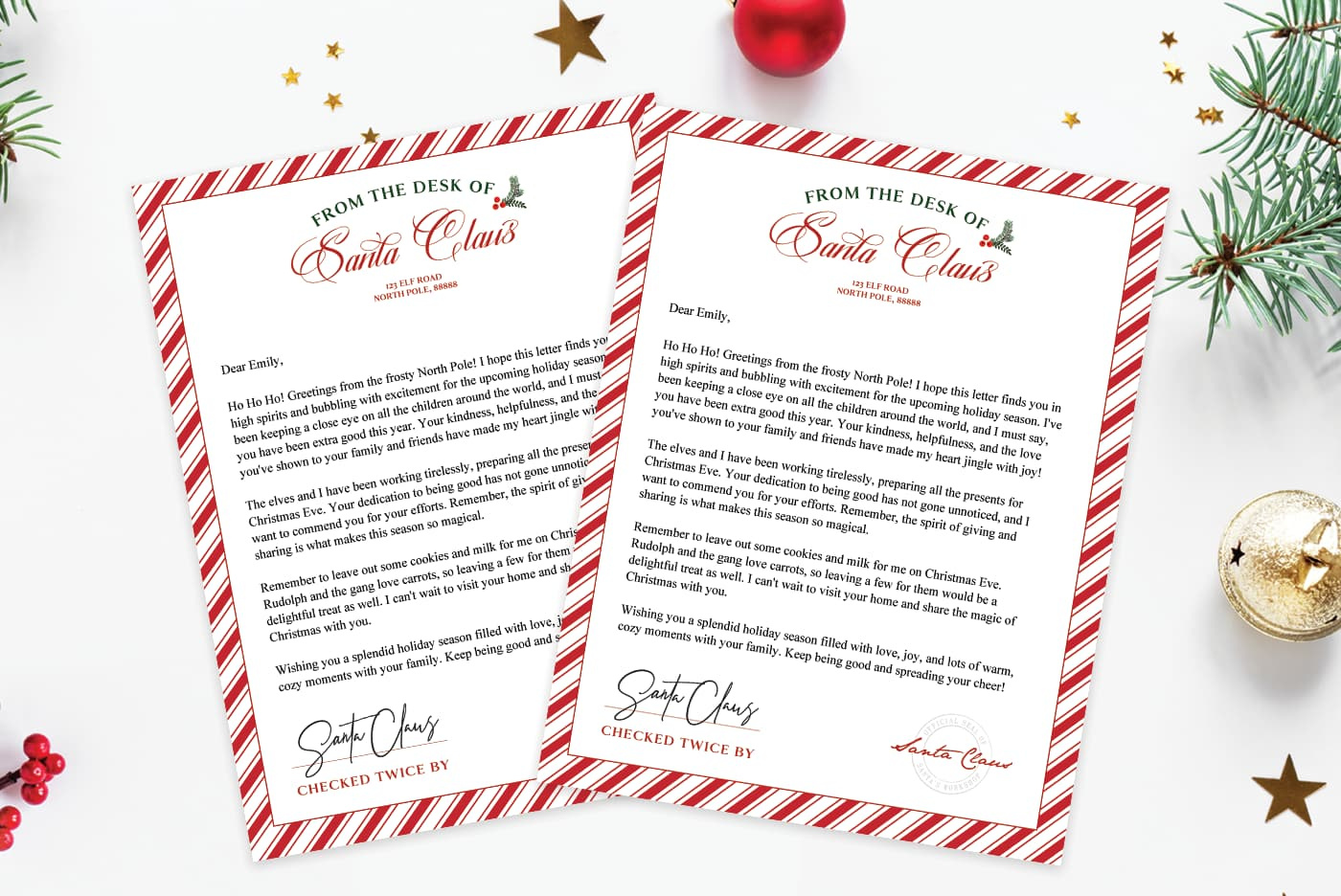 Letter From Santa Template - Free Printable! - Favorite Printables pertaining to Free Printable Letter from Father Christmas