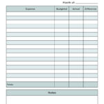 Monthly Budget Planners   20 Free Printables | Printabulls With Regard To Free Printable Blank Budget Sheet