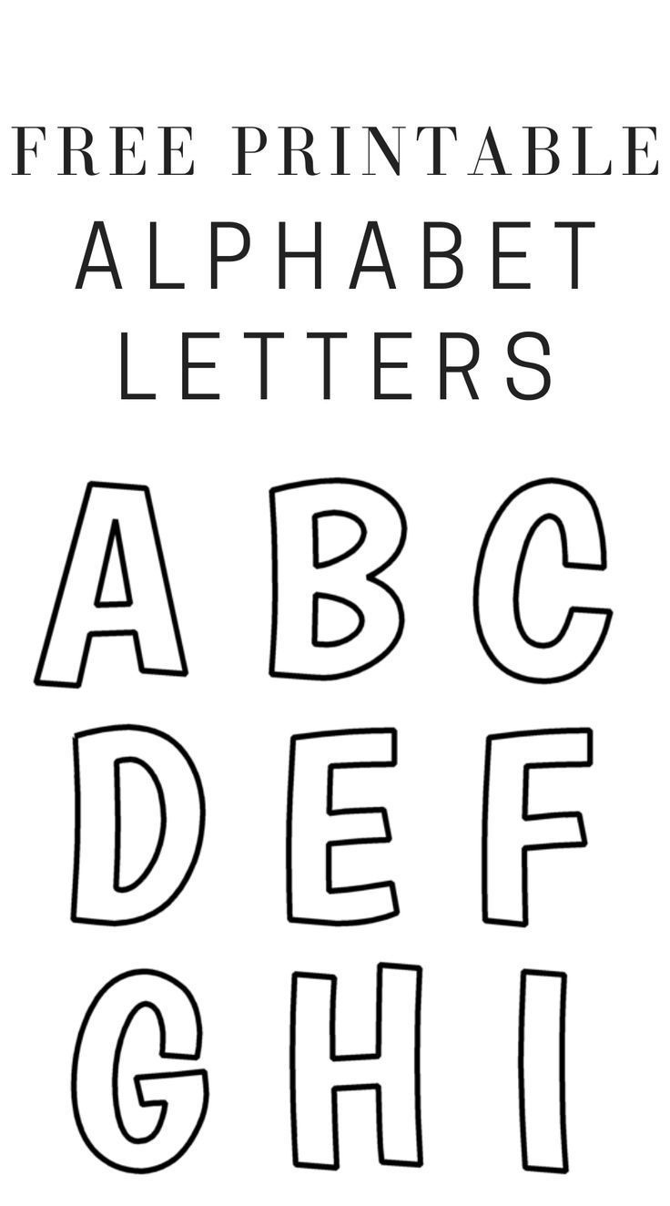 Printable Free Alphabet Templates intended for Free Printable Alphabet Letters