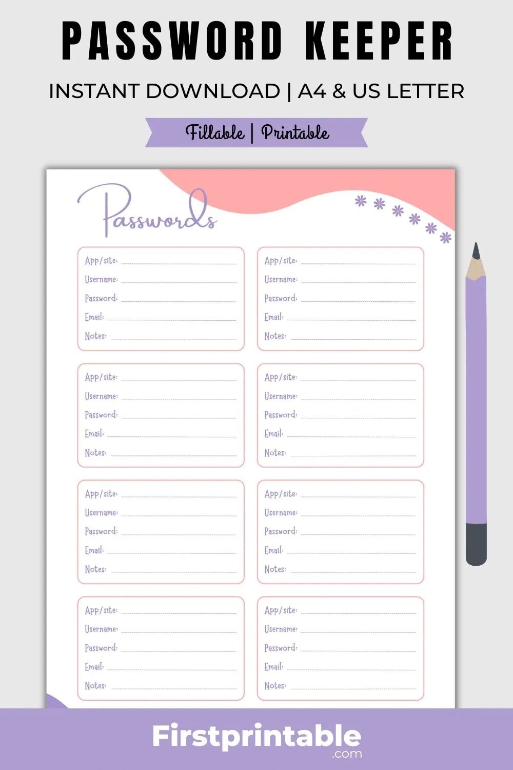 Printable Password Log - Fillable [Pdf] within Printable Password Log App Free