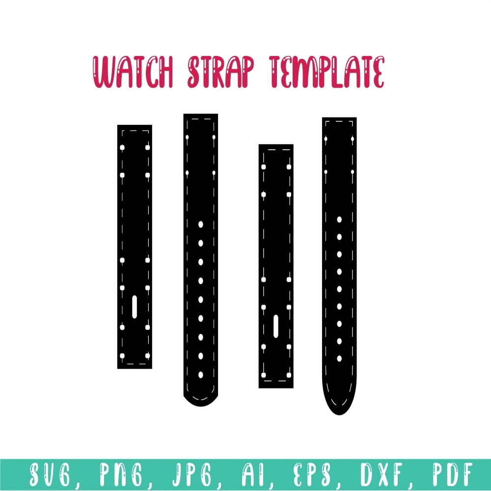 Watch Bands Template, Watch Strap, Template Svg, Printable Watch inside Free Printable Watch Band Template