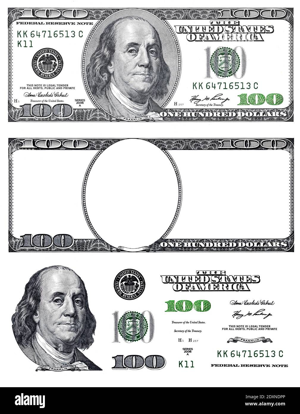 100 Dollar Bill Template Hi-Res Stock Photography And Images - Alamy with 100 Dollar Bill Printable