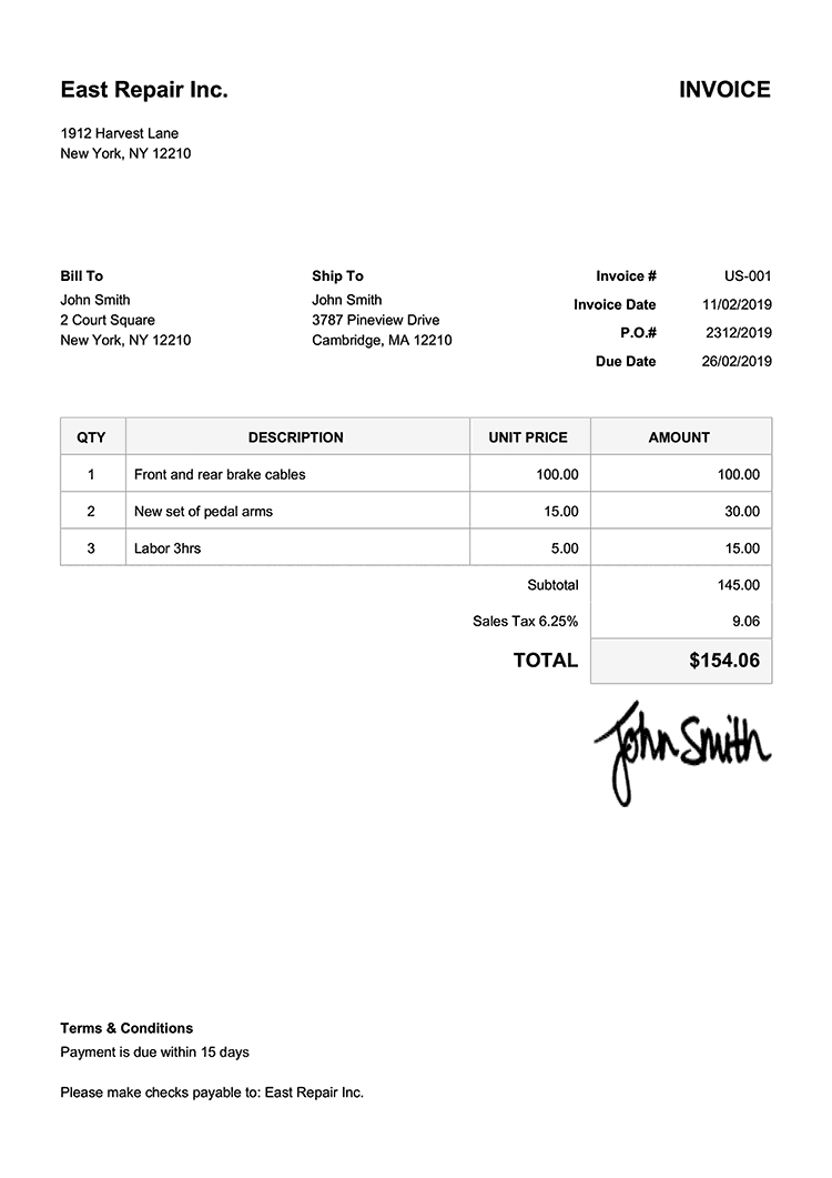 100 Free Invoice Templates | Print &amp;amp; Email Invoices with regard to Free Invoice Forms Printable