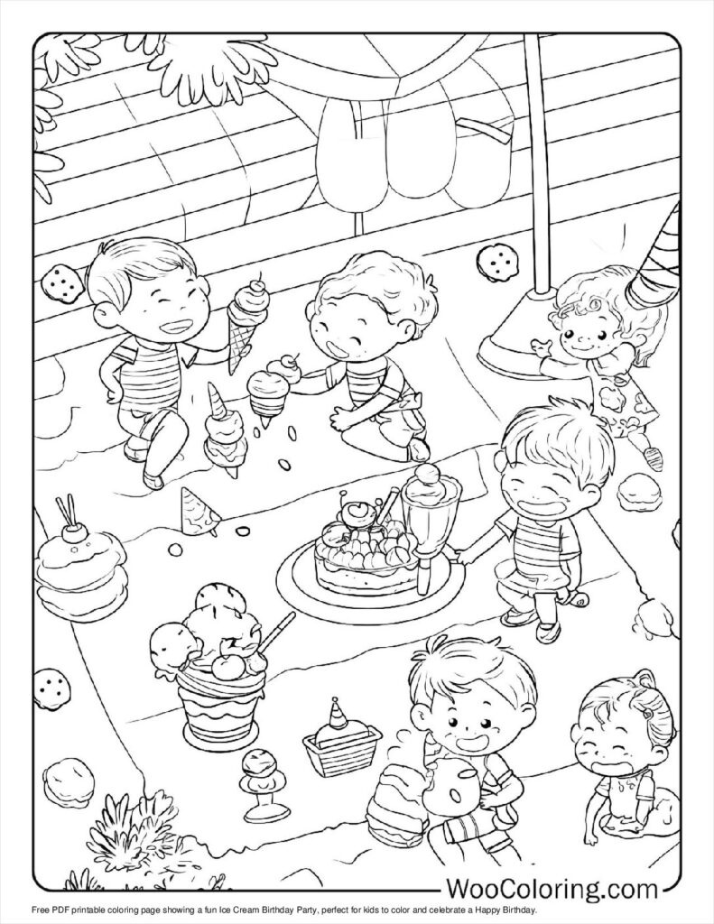 100+ Happy Birthday Coloring Pages (Free) Printable Pdf | Woo Coloring pertaining to Picturescolor Printable