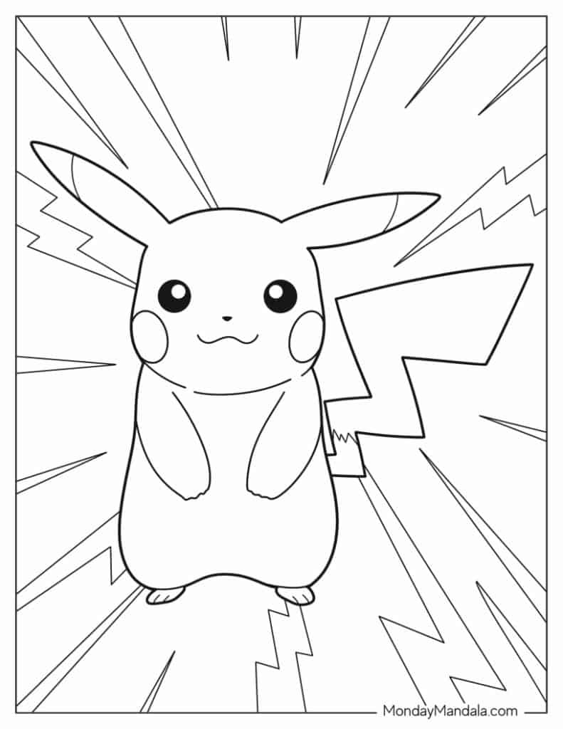 100 Pokemon Coloring Pages (Free Pdf Printables) in Printable Pokemon Colouring Pages