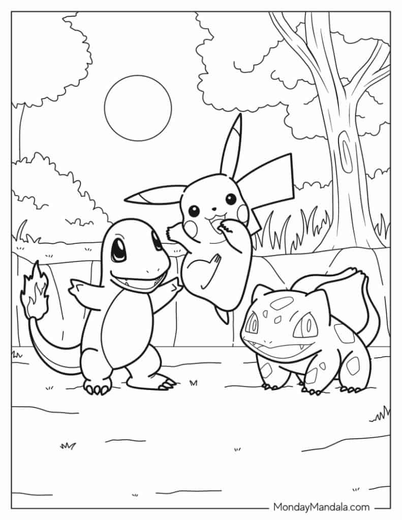 100 Pokemon Coloring Pages (Free Pdf Printables) inside Pokemon Coloring Pictures Printable