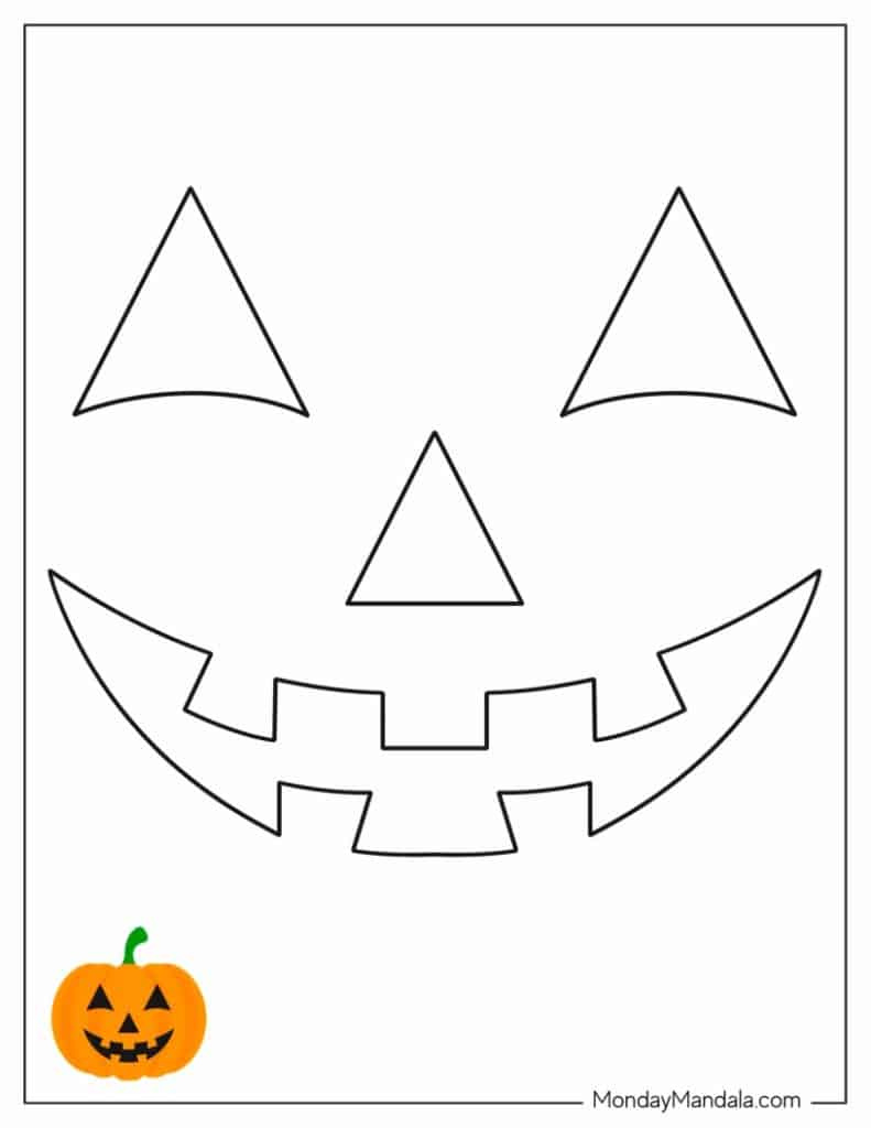 100 Pumpkin Carving Stencils (Free Pdf Printables) intended for Jack O Lantern Stencil Printable