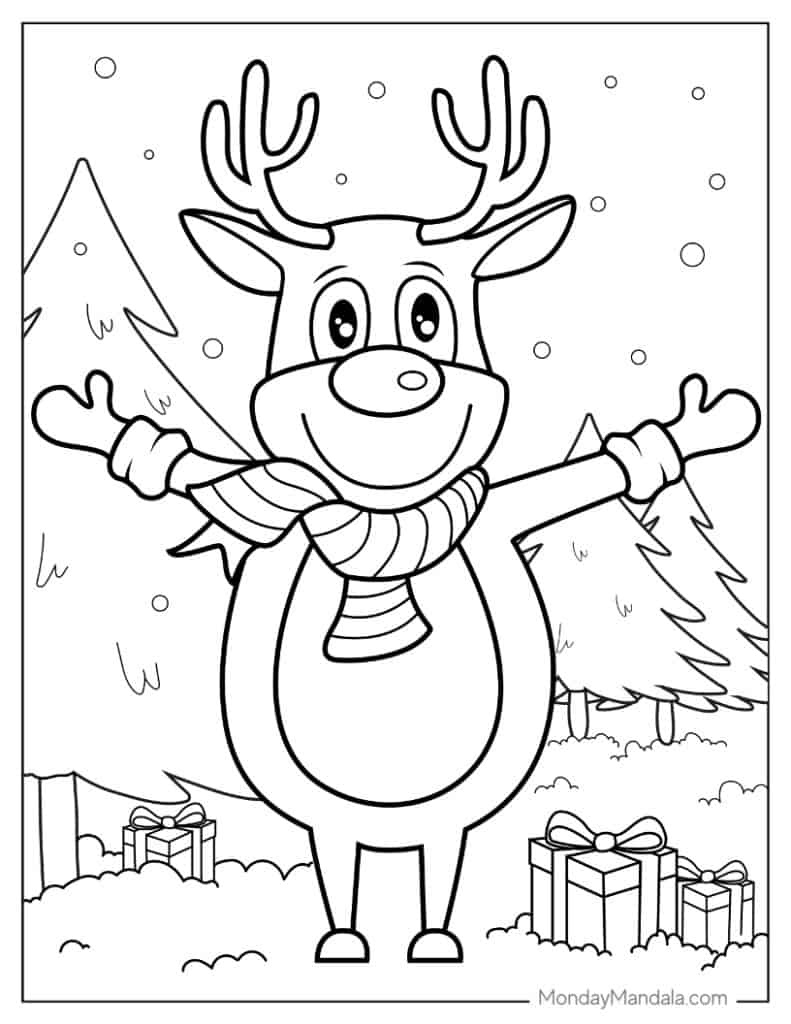 1,000 Christmas Coloring Pages (Free Pdf Printables) with regard to Free Printable Christmas Coloring Sheets