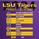 104.5 Espn On X: "🚨 2024 Lsu Football Schedule 🚨 It'S Official With Regard To Lsu Football Schedule 2024 Printable