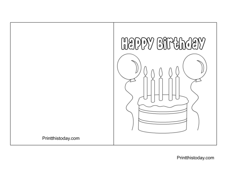 Free Printable Birthday CardsColor