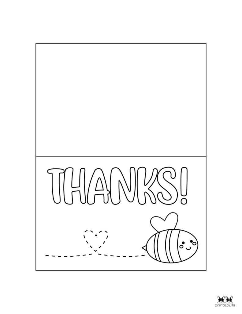 150+ Printable Thank You Cards - Free | Printabulls inside Thank You Card Printable