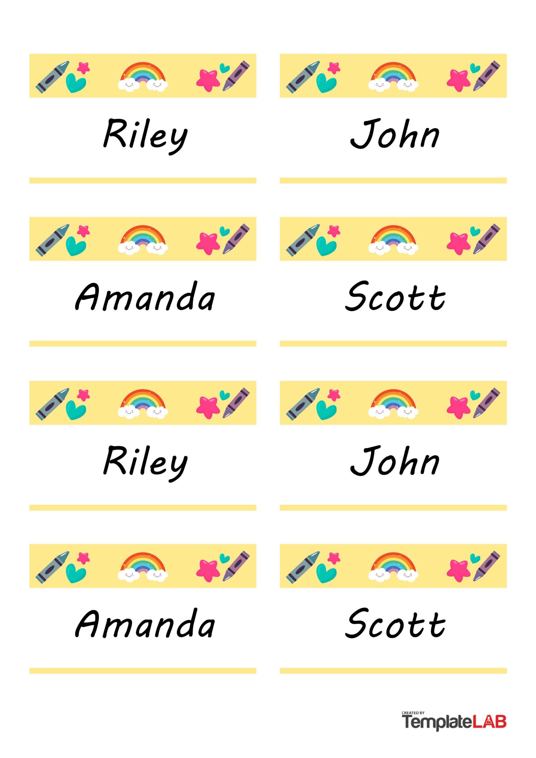 19 Editable Name Tag &amp;amp; Name Badge Templates [Free] with regard to Free Printable Name Tags