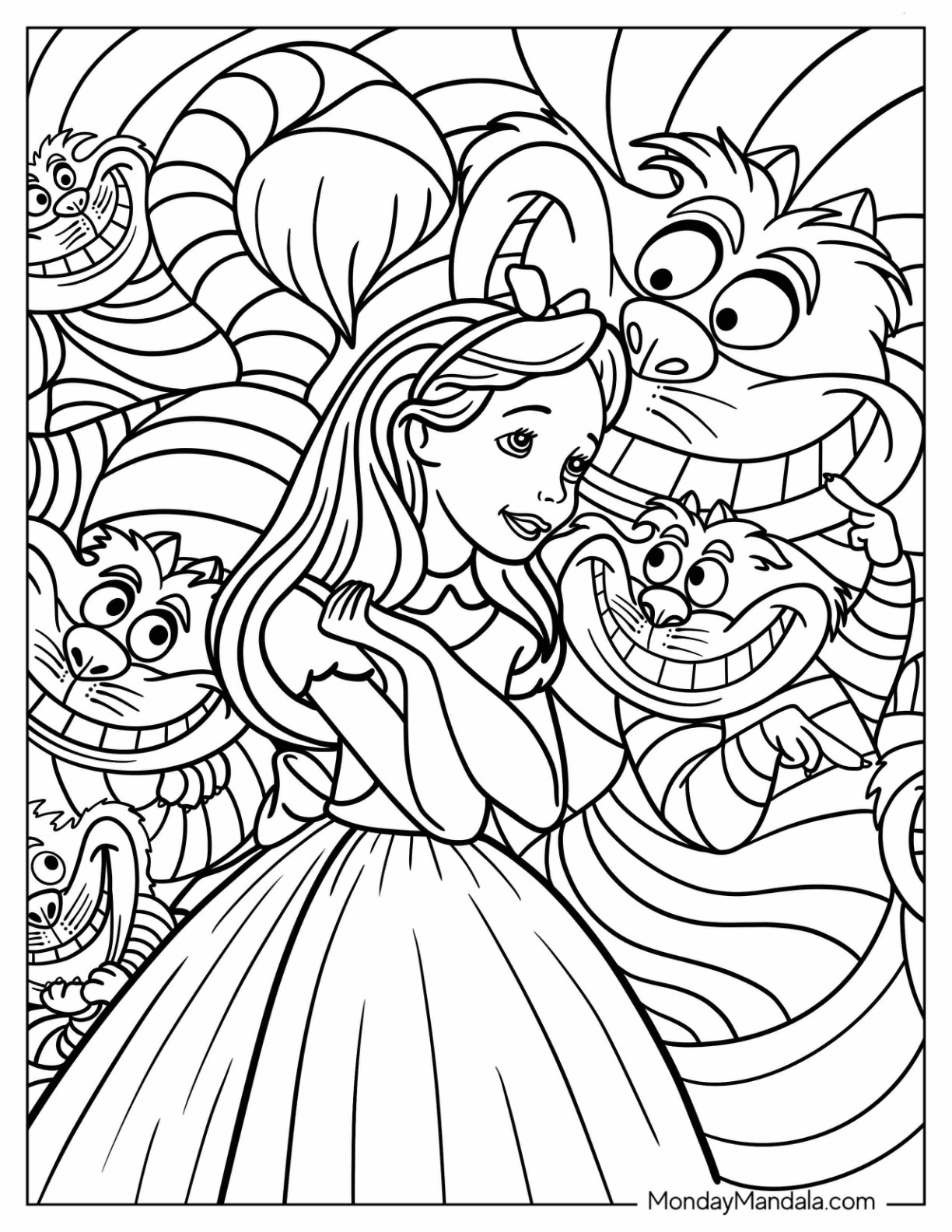 20 Disney Coloring Pages For Adults (Free Pdf Printables) within Disney Color Sheets Printable