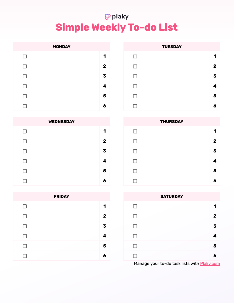 20 Free To-Do List Templates (Printable &amp;amp; Customizable) inside Free Printabledo List