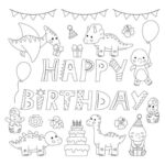 20 Printable Birthday Cards To Color   Parade Throughout Birthday Cards Coloring Printable